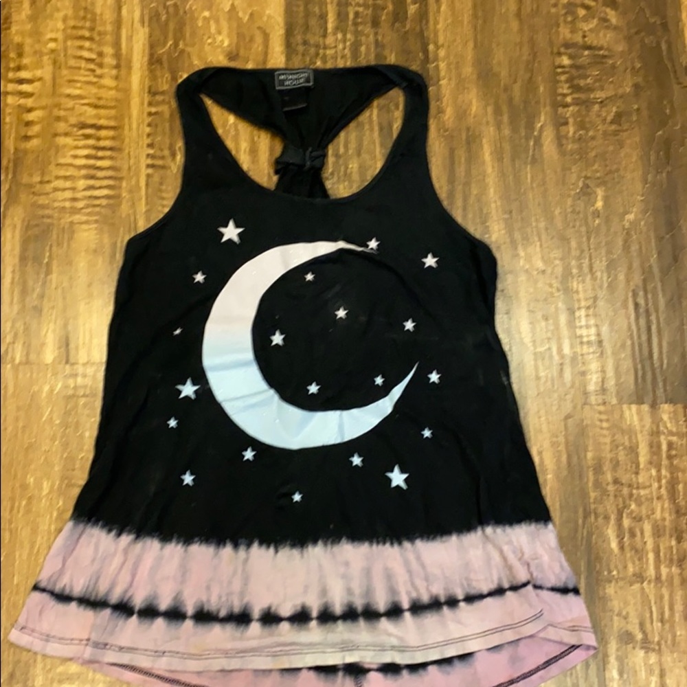 Moon and stars racer back